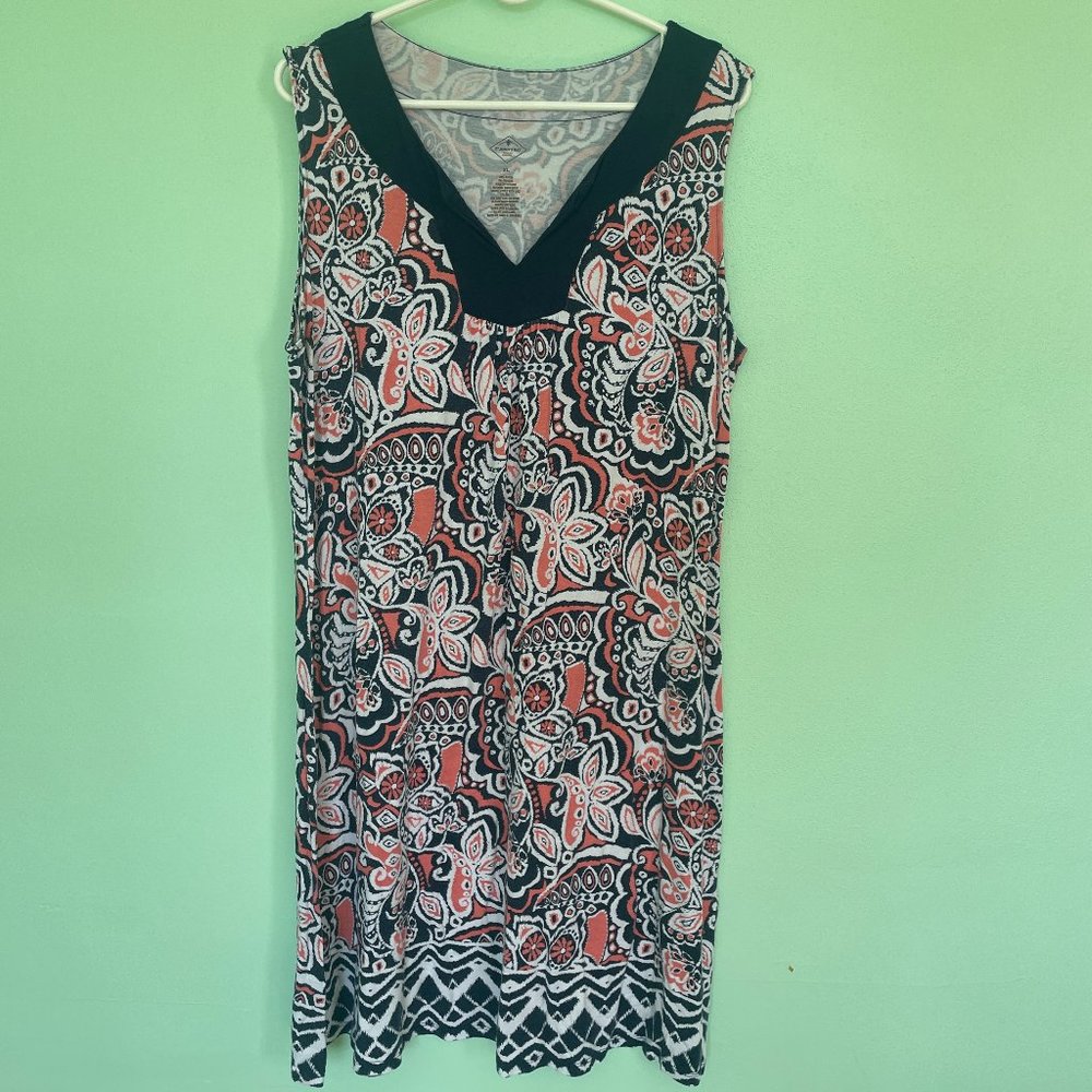 Floral Tank Dress, Size XL